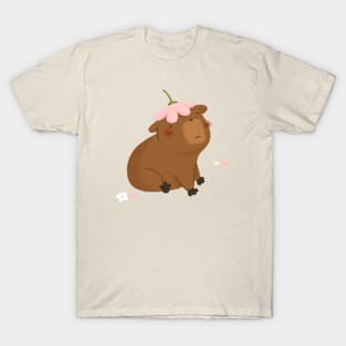 Capybara Flower T-Shirt
